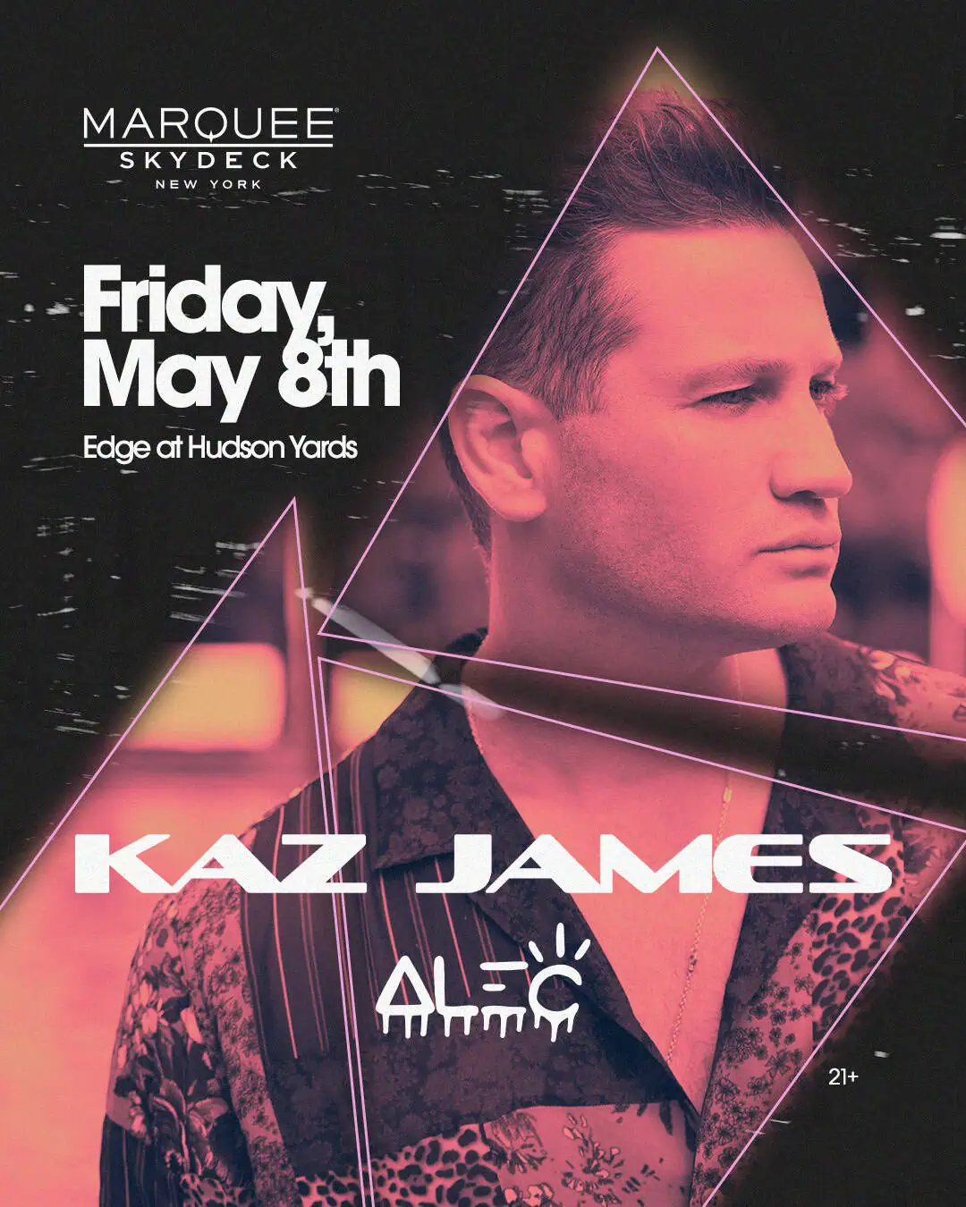 Kaz James press photo for the edge