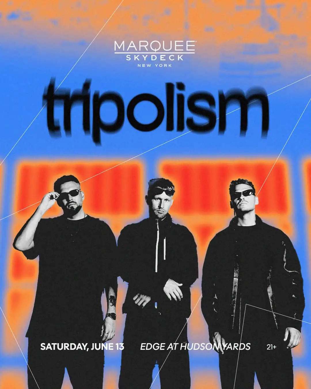 Tripolism press for marquee skydeck
