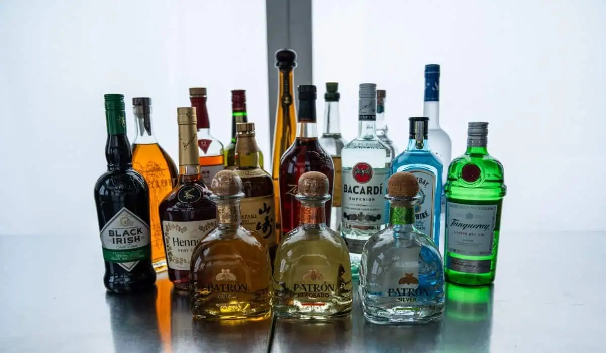 Bottles of liquor for The Edge menu
